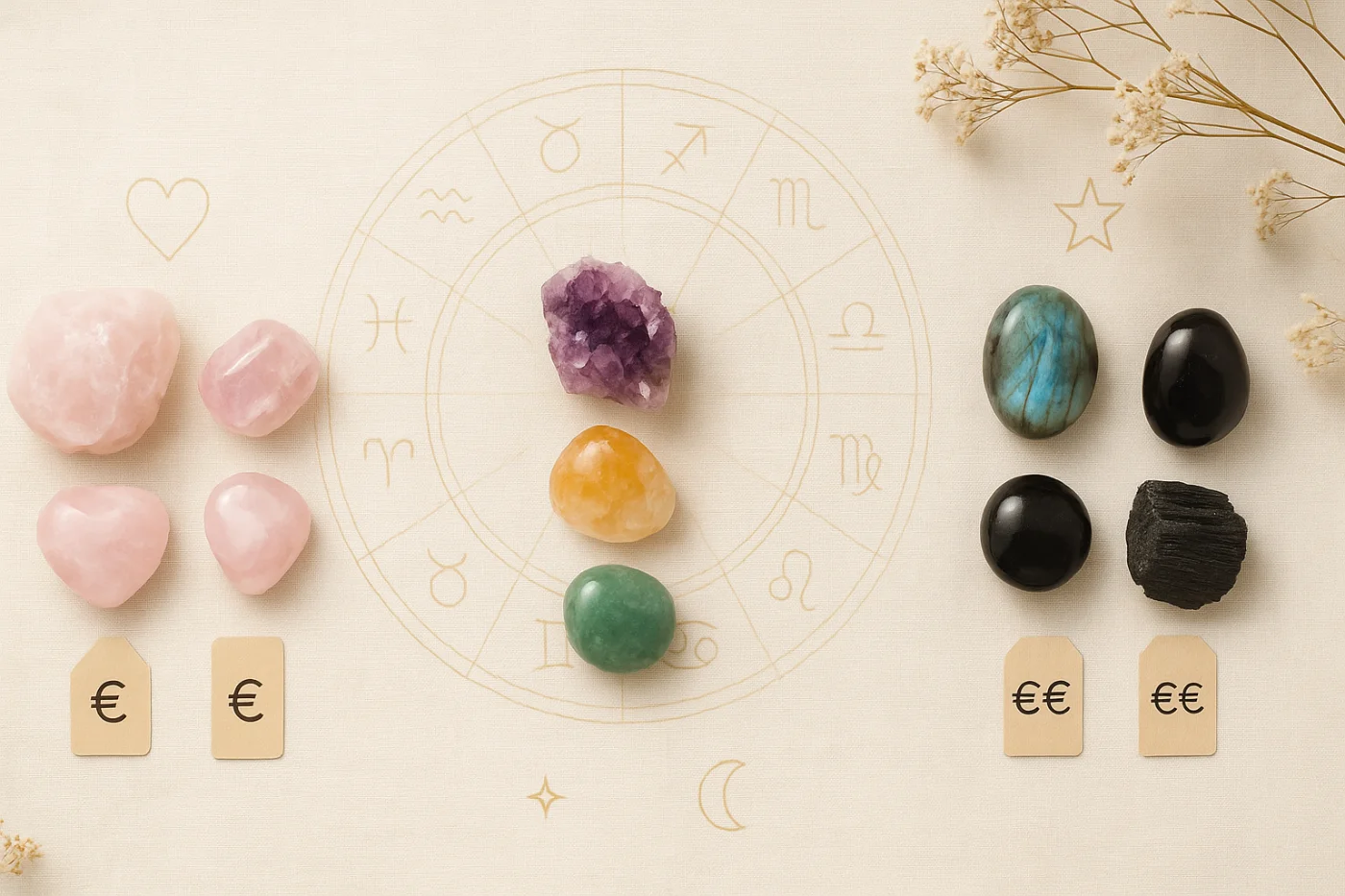 Cadeaux en lithothérapie : idées par budget, par intention et par signe astroCadeaux en lithothérapie : idées par budget, par intention et par signe astro