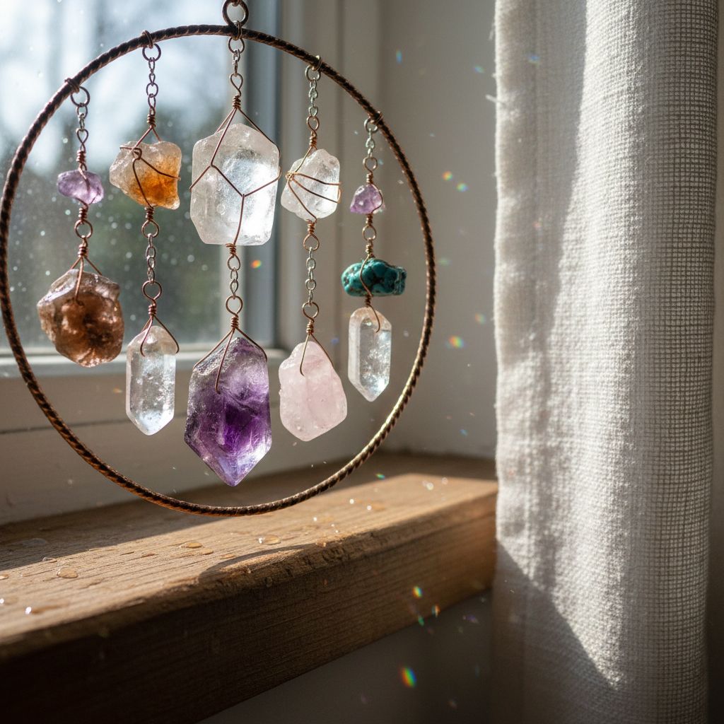 Pierres naturelles dans votre attrape-soleil : pourquoi les ajouter?